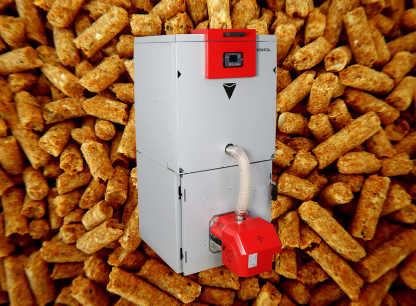 Pellet stoves - boilers with a feeder
