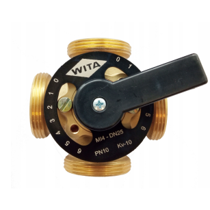 Mixing valve MI 4x1 inch WITA Minimix four-way