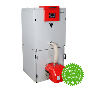 Boiler type KP SLIM 25kW with pellet feeder - type 5th class EcoDesign